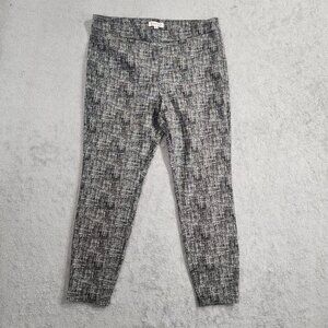 Nanette Lepore Womens Textured Black & White Leggings Pullon L